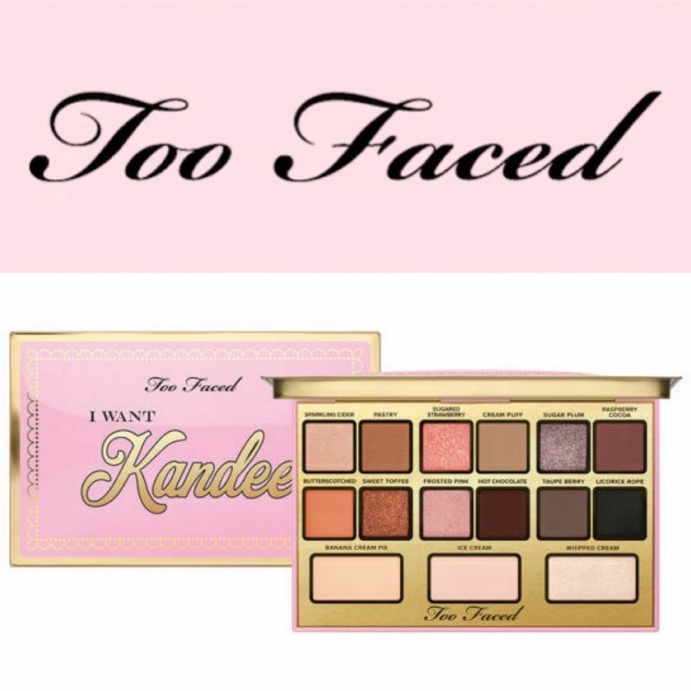 NIB Too Faced I want Kandee limited edition eyeshadow palette